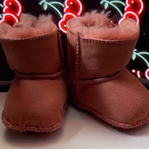Pink Baby Boots With Fur